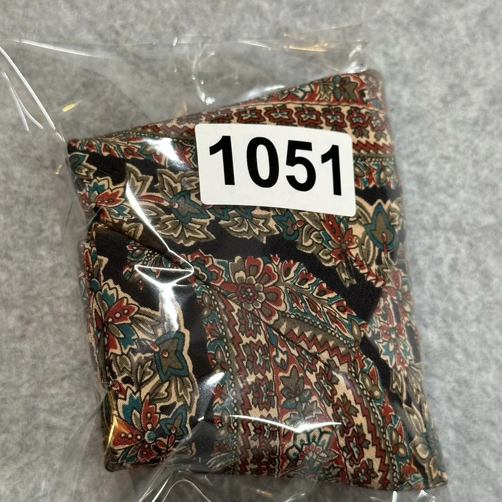 Aquascutum London All Silk Paisley Floral Necktie Vintage Hand Finished 56x3.5in